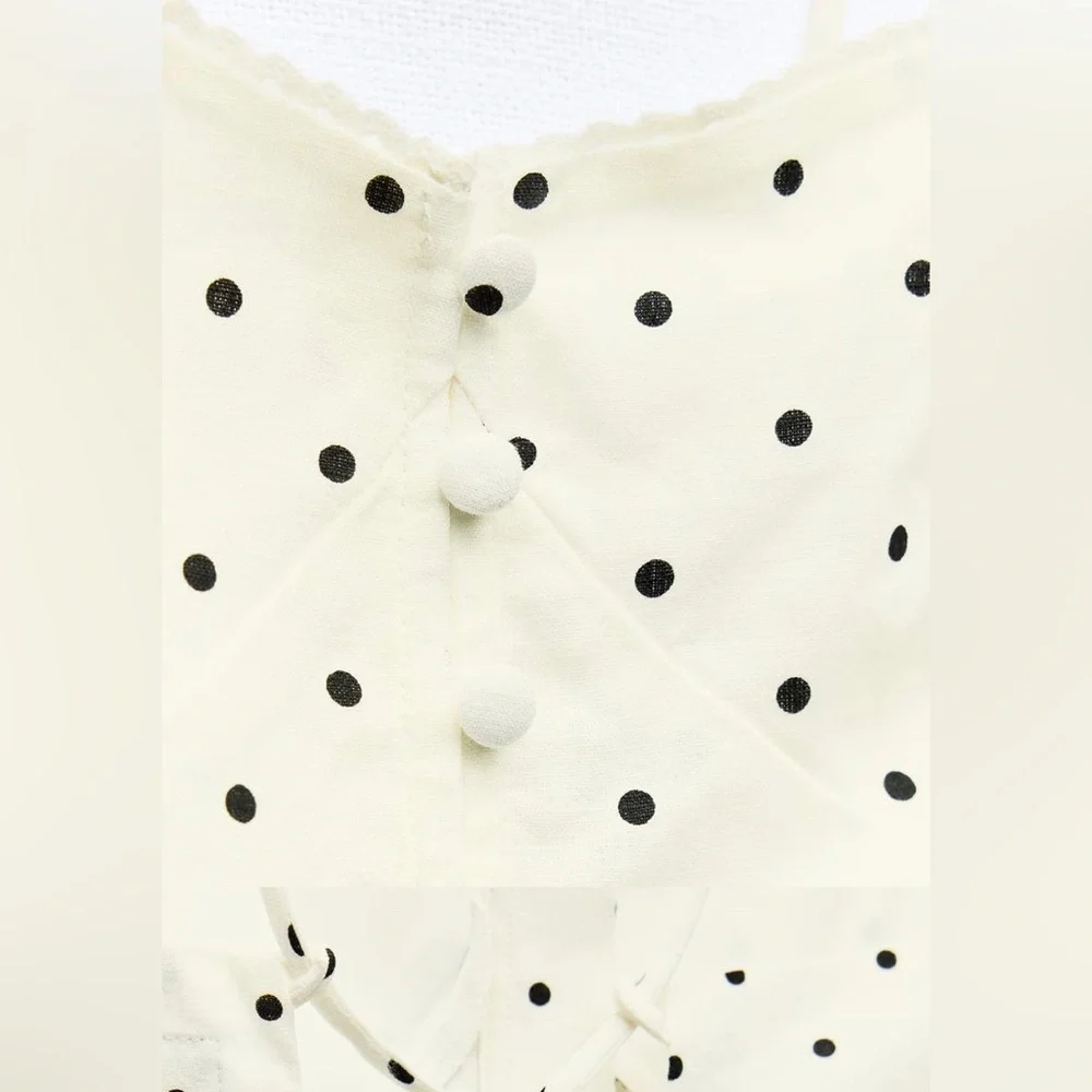 COPY - Polka linen dress ZARA New with tags - Picture 5 of 5